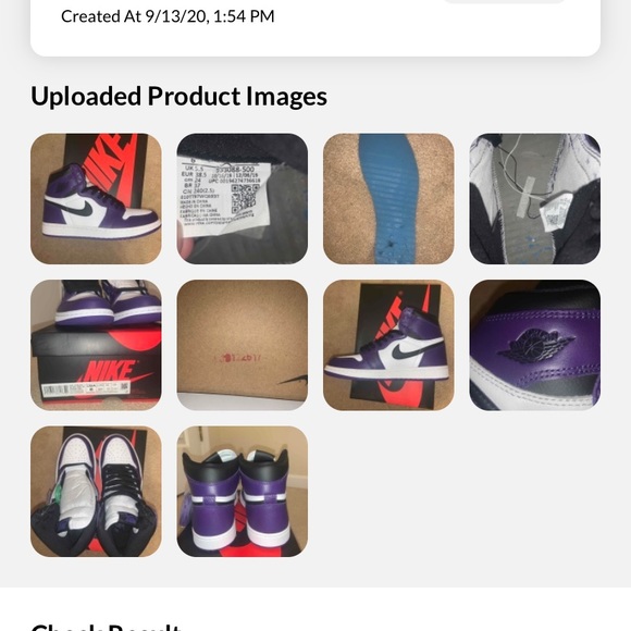 Jordan 1 Court Purple Men’s 6